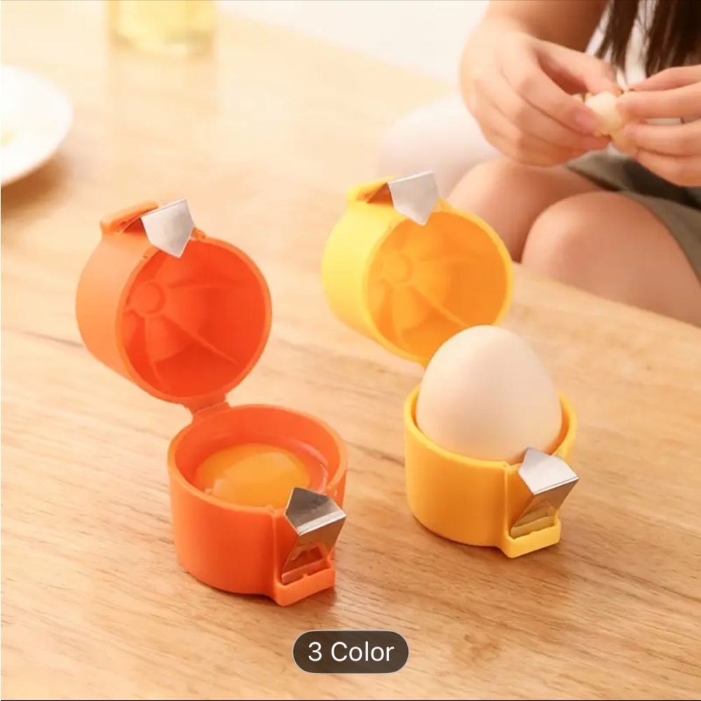 Egg Separator & Shell Peeler – Handheld Yolk Remover Tool - Picture 4 of 10
